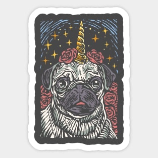 Fabulous Pug Sticker